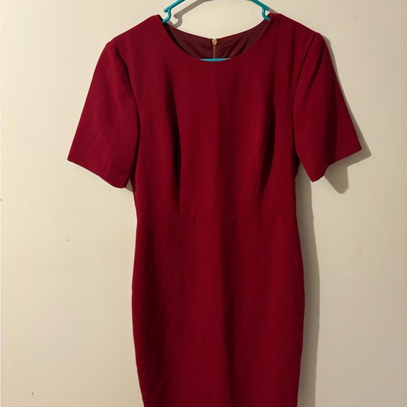 Trina Turk Rich Red Midi Dress Size 6 - Picture 1 of 4